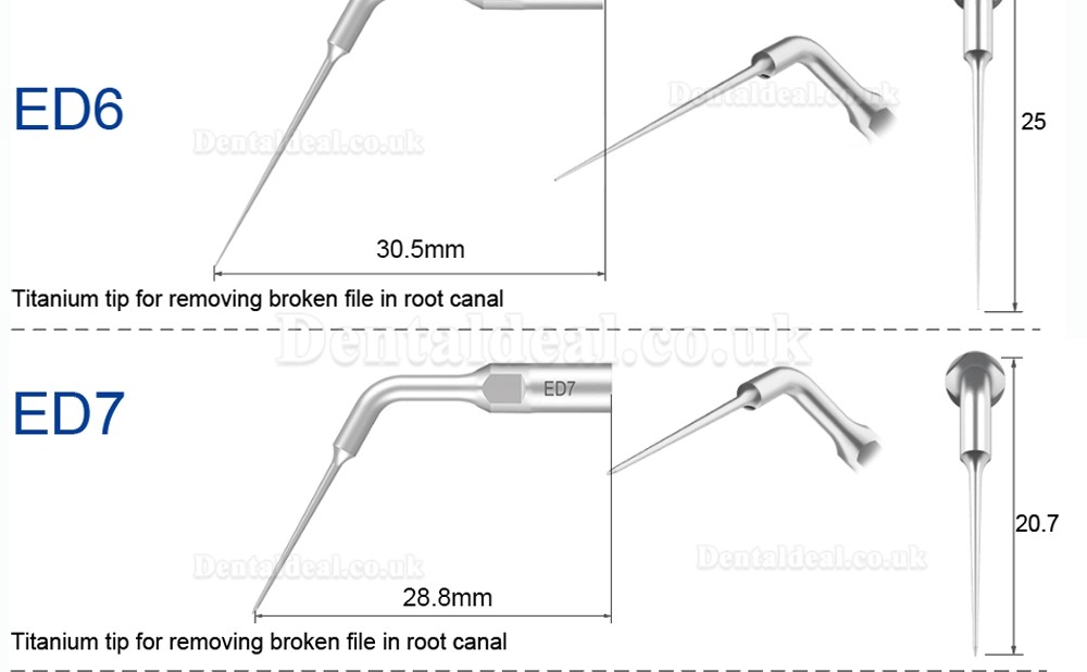 Refine Ultrasonic Scaler Tips ED1 ED2 ED3 ED4 ED5 ED6 ED7 ED8 ED9 ED10 ED11 ED14 ED15 Fit SATELEC NSK DTE